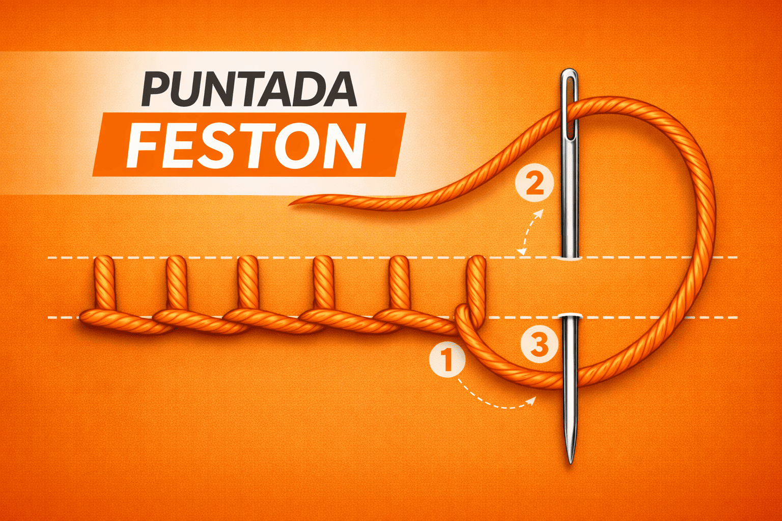 3-Puntada Feston